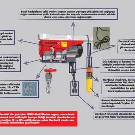 Gordon X 500 kg 18 mt Elektrikli Vinç