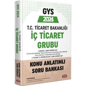 Görevde Yükselme Data Yayınları GYS Ticaret Bakanlığı İç Ticaret Grubu Konu Anlatımlı Soru Bankası