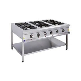 Görkem 208 6'lı Taban Raflı Gaz ve Lpgli 150x100x85 cm Ocak