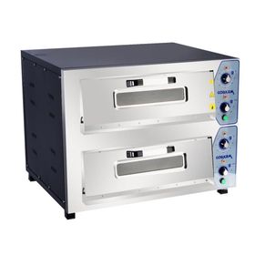 Görkem 6202 Çift Katlı Elektrikli 8 Adet Pizza Kapasiteli 90x81x80,5 cm Pizza Fırını