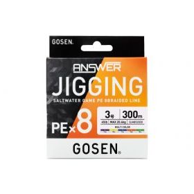 Gosen Jigging Answer PE 8 Örgü Jig ve Multi 300 mt Tai Rubber İpi