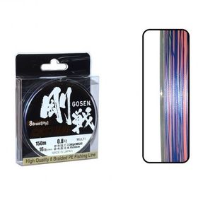 Gosen W8 Casting PE 8 Örgü Spin İp 150 mt Multi Color Misina