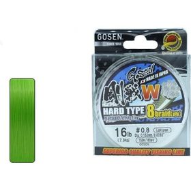 Gosen W8 Hard Type PE 8 Örgü Spin İp 150 mt Açık Yeşil 1.0 PE Misina