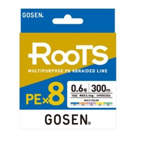 Gosen X8 Roots PE 8 300 mt Multi Color Örgü Spin İp Misina