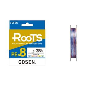Gosen X8 Roots PE 8 Örgü Spin 300 mt 0.216 mm Multi Color İp Misina