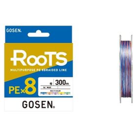 Gosen X8 Roots PE 8 Örgü Spin 300 mt 0.296 mm Multi Color İp Misina