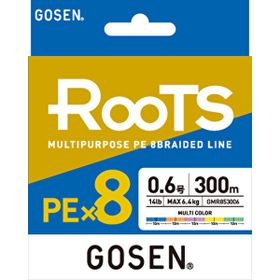 Gosen X8 Roots PE 8 Örgü Spin 300 mt 3.0 PE Multi Color İp Misina