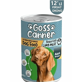 Goss Canner Kuzu Etli Yetişkin 400 gr Köpek Konserve Maması