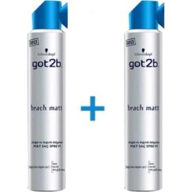Got2b 2x200 ml Beach Matt Saç Spreyi