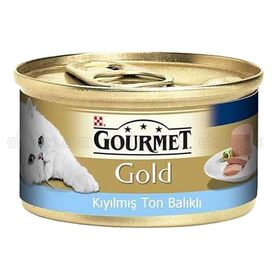 Gourmet 10x85 gr Gold Kıyılmış Ton Balıklı Kedi Konservesi