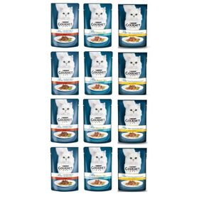 Gourmet 12x85 gr Perle Proplan Gourmet Perle Izgara 3 Çeşit Karma Kedi Konserve
