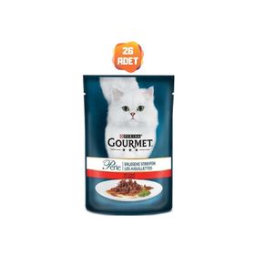 Gourmet 26x85 gr Izgara Sığır Etli Kedi Konserve Maması