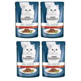 Gourmet 4x85 gr Purina Perle Izgara Sığır Kedi Konservesi