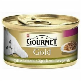Gourmet 85 g Gold Ciğerli Tavşanlı Kedi Konservesi