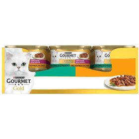 Gourmet 85 gr Gold Çifte Lezzet Ciğerli & Tavşanlı Yaş Kedi Maması