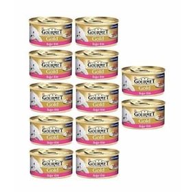 Gourmet Gold 12 Adet 85 gr Kıyılmış Sığır Etli Konserve Yaş Kedi Maması