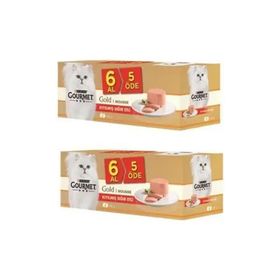 Gourmet Gold 12x85 gr 2 Kutu ıyılmış Sığır Kedi Konserve