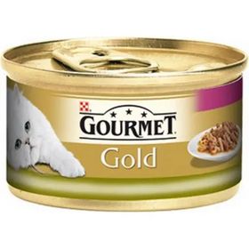Gourmet Gold 12x85 gr Parça Etli Ciğer Tavuklu Kedi Konservesi