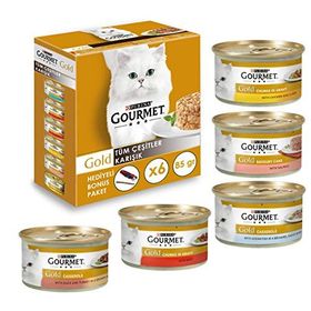 Gourmet Gold 6 x 85 gr Komple Karisik Kedi Yaş Maması