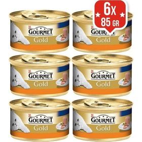 Gourmet Gold 6x85 gr Kıyılmış Hindili Kedi Konservesi