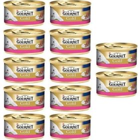 Gourmet Gold 85 gr 12 Adet Kıyılmış Sığır Etli Yetişkin Kedi Konservesi