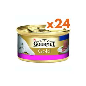 Gourmet Gold 85 gr 24 Adet Kıyılmış Sığır Etli Konserve Kedi Maması