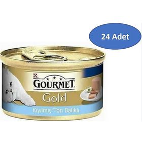 Gourmet Gold 85 gr 24'Lü Paket Kıyılmış Ton Balıklı Yaş Kedi Maması