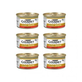 Gourmet Gold 85 gr 6 Adet Kıyılmış Sığır Etli Yaş Kedi Maması