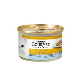 Gourmet Gold 85 gr Çifte Lezzet Okyanus Balıklı ve Sebzeli Kedi Konservesi