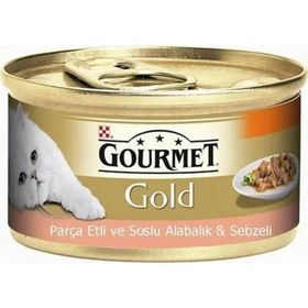 Gourmet Gold 85 gr Kıyılmış Alabalık ve Sebzeli Kedi Maması