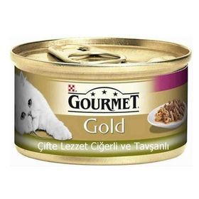 Gourmet Gold Çifte Lezzet Ciğerli ve Tavşanlı 85 gr Kedi Konserve