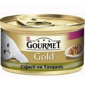 Gourmet Gold Ciğerli ve Tavşanlı 6x85 gr Kedi Konserve