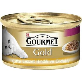Gourmet Gold Hindili ve Ördekli 12x85 gr Kedi Konserve