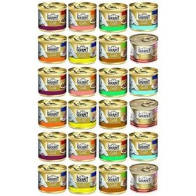 Gourmet Gold Karışık Kıyılmış ve Parça Etli 24 x 85 gr Konserve Yetişkin Kedi Maması