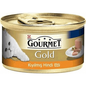 Gourmet Gold Kıyılmış Hindi Eti Yaş 12x85 gr Kedi Maması