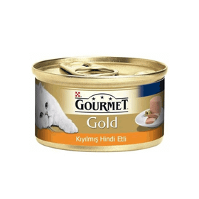 Gourmet Gold Kıyılmış Hindi Etli Yaş 24x85 gr Kedi Maması