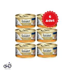 Gourmet Gold Kıyılmış Hindili 85x6 gr Kedi Konservesi