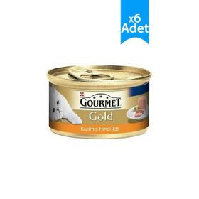Gourmet Gold Kıyılmış Hindili 85x6 gr Kedi Konservesi