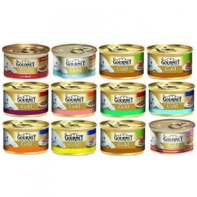 Gourmet Gold Kıyılmış Karışık Ezme 12x85 gr Kedi Konserve Maması