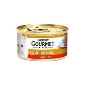 Gourmet Gold Kıyılmış Sığır Eti 85 gr 12 Al 10 Öde Yaş Kedi Maması