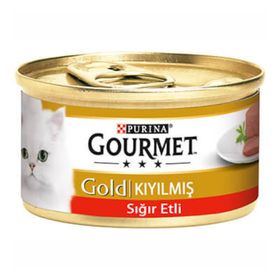 Gourmet Gold Kıyılmış Sığır Etli 12x85 gr Kedi Konserve