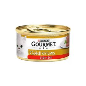 Gourmet Gold Kıyılmış Sığır Etli 4x85 gr Kedi Konserve