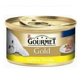 Gourmet Gold Kıyılmış Tavuk Etli 24x85 gr Yetişkin Kedi Konserve