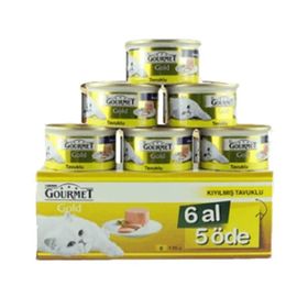 Gourmet Gold Kıyılmış Tavuk Etli 6x85 gr Kedi Mama konservesi