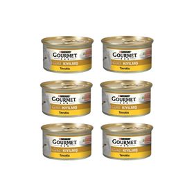 Gourmet Gold Kıyılmış Tavuklu 85 gr 6 Adet Kedi Konservesi