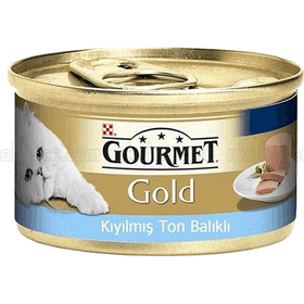 Gourmet Gold Kıyılmış Ton Balıklı 85 g Konserve Yaş Kedi Maması