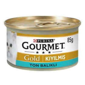 Gourmet Gold Kıyılmış Ton Balıklı Yaş 4x85 gr Kedi Maması