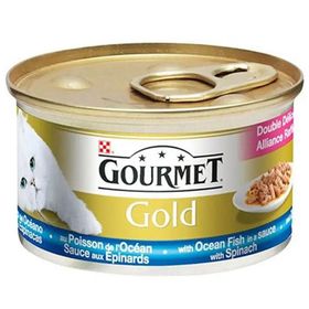 Gourmet Gold Okyanus Balığı ve Sebzeli 24x85 gr Kedi Konserve
