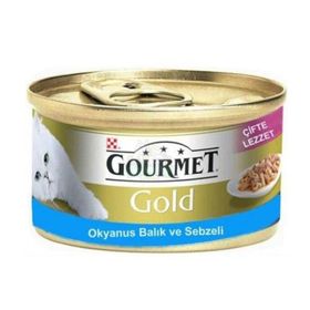 Gourmet Gold Okyanus Balığı ve Sebzeli 85 gr Kedi Konserve