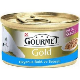 Gourmet Gold Okyanus Balığı ve Sebzeli 85 gr Kedi Konservesi